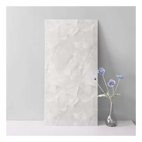 30x60 Cm Gri Mermer Desenli Kendinden Yapışkanlı Mutfak Banyo Wc Kaplama Pvc Duvar Panel - Görsel 2