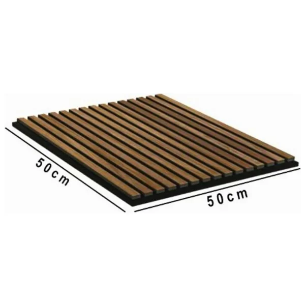 Mdf Ahşap Akustik Duvar Ve Tavan Kaplama Paneli 50 X 50 Cm Safir Meşe - Görsel 2