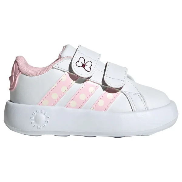 Adidas X Disney Minnie Mouse Grand Court CF I JR8130 Beyaz-Pembe Bebek Spor Ayakkabı