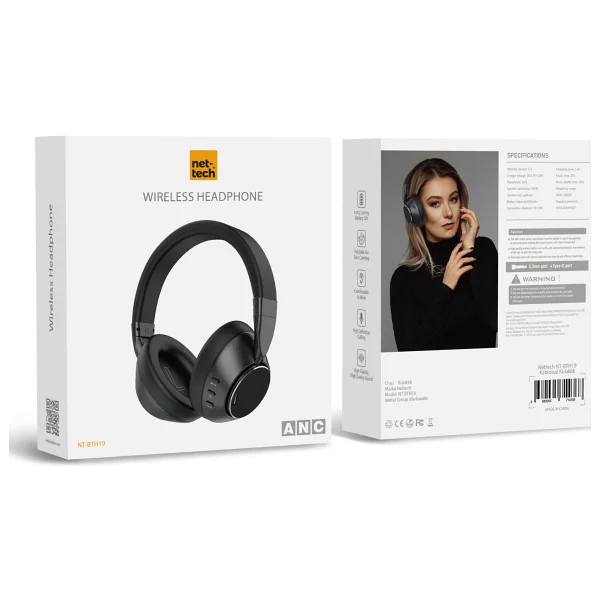 Nettech NT-BTH19 ANC Kulak Üstü Bluetooth Kulaklık - Görsel 3