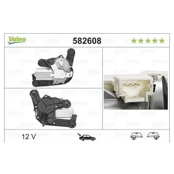 Valeo 582608 Silecek Motoru (Arka) Cıtroen C4. C4 Entreprise (09/ - Görsel 2