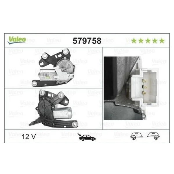 Valeo 579758 Silecek Motoru Arka Partner / Berlingo - Görsel 2