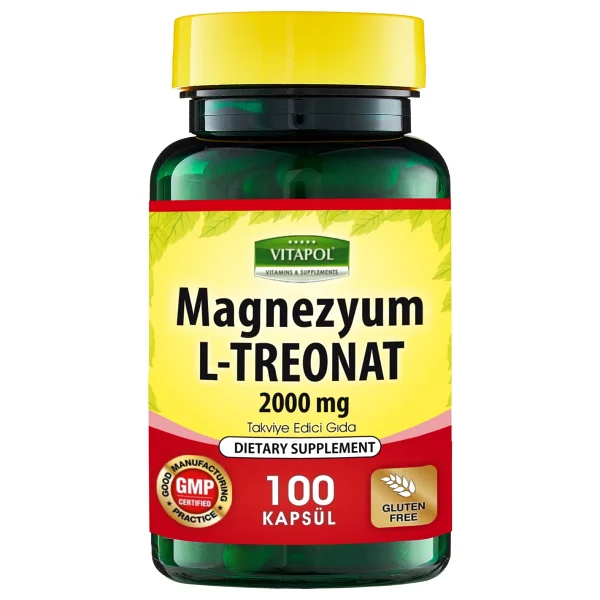 Vitapol Magnezyum L-Treonat 100 Vegan Kapsül - Görsel 6
