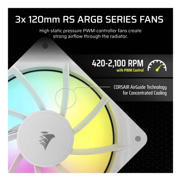 Corsair Nautilus 360 Rs Argb Cw-9060095-Ww İşlemci Sıvı Soğutucu - Görsel 2