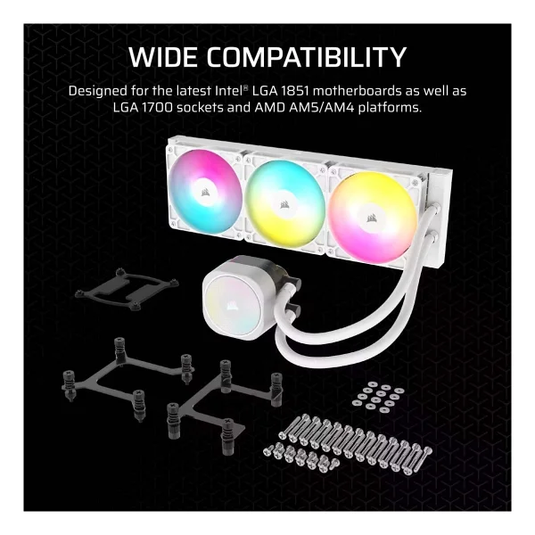 Corsair Nautilus 360 Rs Argb Cw-9060095-Ww İşlemci Sıvı Soğutucu - Görsel 4