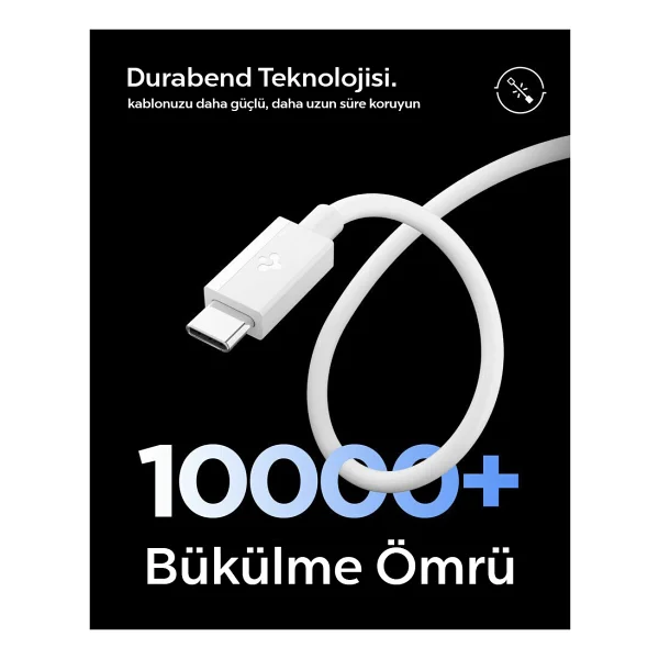 Spigen Aca087 2 M Type-C To Type-C Hızlı Şarj Kablosu - Görsel 3
