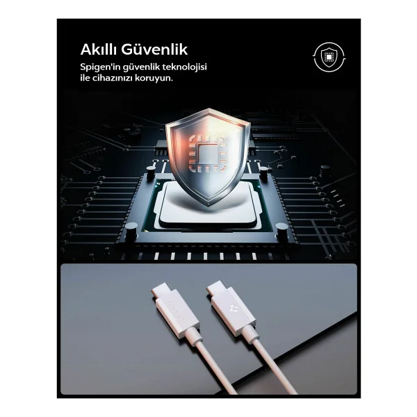 Spigen Aca087 2 M Type-C To Type-C Hızlı Şarj Kablosu - Görsel 4
