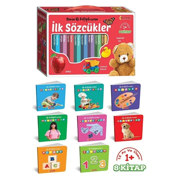 Diytoy 2090 Ilk Sözcükler 8'li Eğitici Kitap Seti - Görsel 9