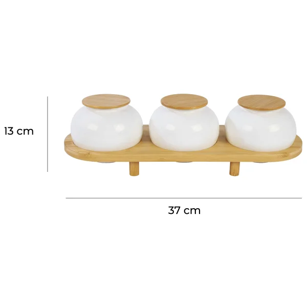Bambum Simple Standlı 3'lü Baharat Takımı - Görsel 2