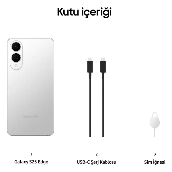 Samsung Galaxy S25 Edge 512 GB Titanyum Gümüş - Görsel 3
