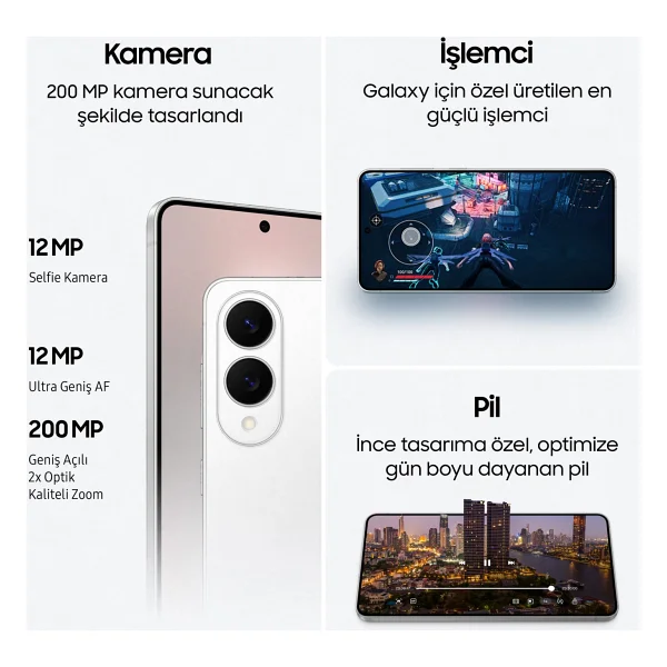 Samsung Galaxy S25 Edge 512 GB Titanyum Gümüş - Görsel 6