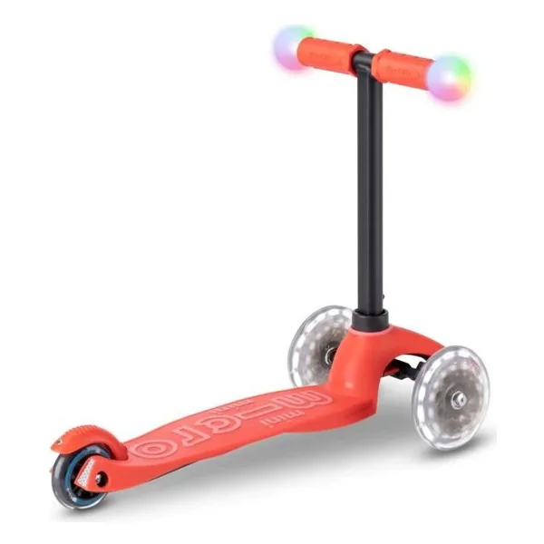 Micro Mini2grow Deluxe Magic Mmd356 Işıklı Kırmızı 3 Tekerlekli Oturaklı Çocuk Scooter - Görsel 10