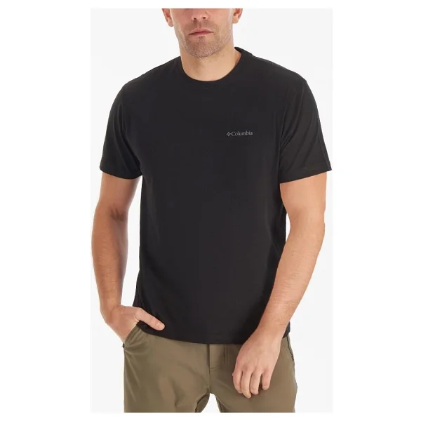 Columbia Csc Basic Logo Brushed Cs0282-010 Siyah Kısa Kollu Bisiklet Yaka Erkek Tişört - Görsel 6