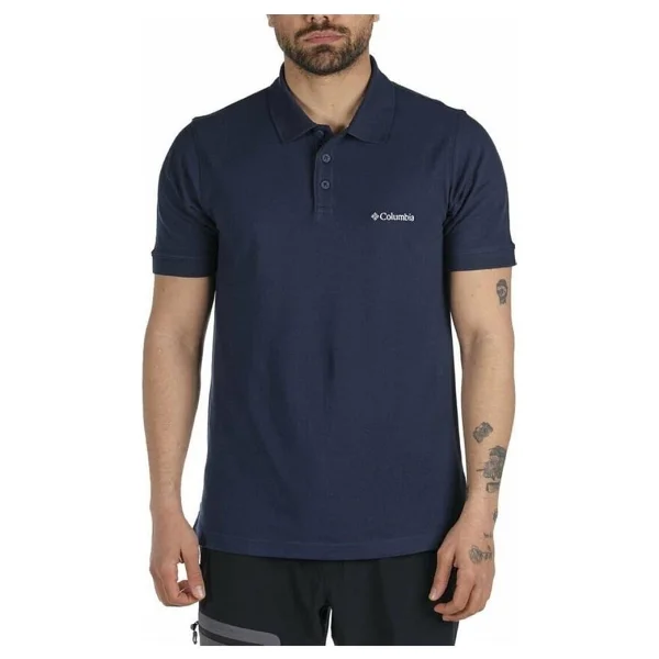 Columbia Cascade Range Solid Iı Cs0214-466 Lacivert Kısa Kollu Polo Yaka Erkek Tişört - Görsel 7