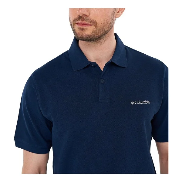 Columbia Cascade Range Solid Iı Cs0214-466 Lacivert Kısa Kollu Polo Yaka Erkek Tişört - Görsel 2