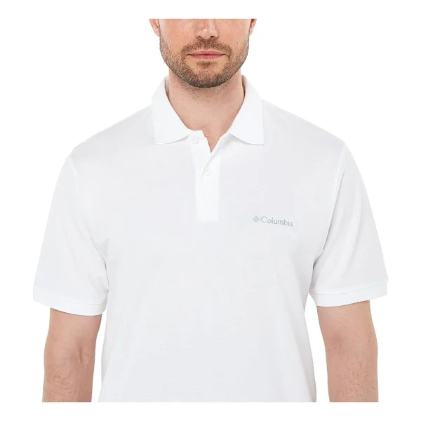 Columbia Cascade Range Solid Iı Cs0214-100 Beyaz Kısa Kollu Polo Yaka Erkek Tişört - Görsel 6