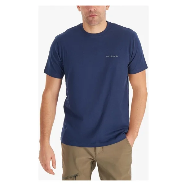 Columbia Csc Basic Logo Brushed Cs0282-010 Siyah Kısa Kollu Bisiklet Yaka Erkek Tişört - Görsel 7