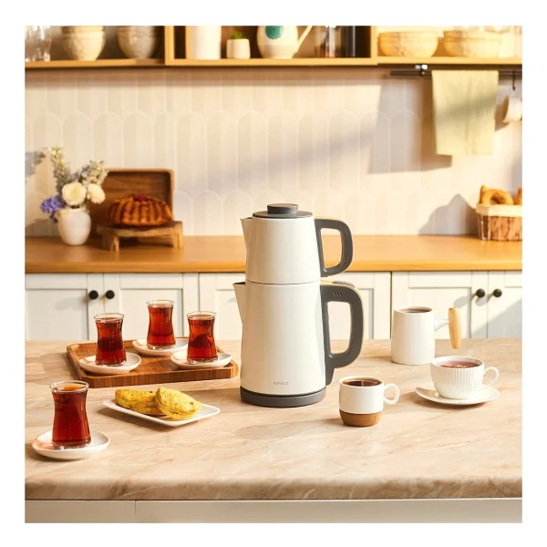 Karaca Tea Break Wood Craft 1650 W Çelik Demlikli Çay Makinesi - Görsel 10