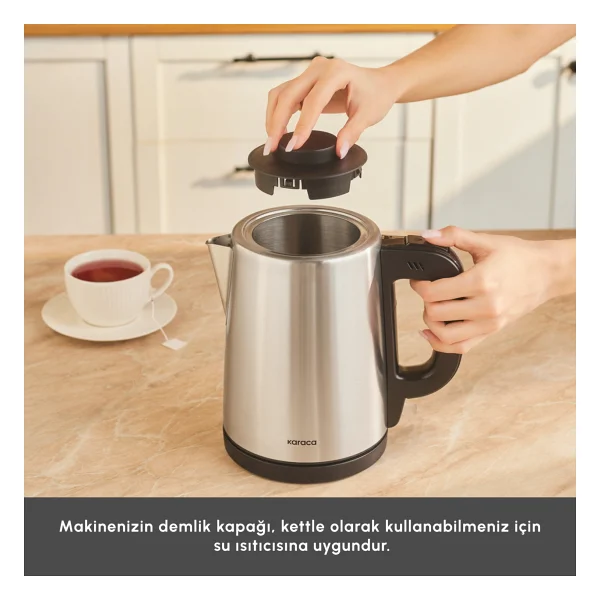 Karaca Tea Break 1650 W Çelik Demlikli Çay Makinesi - Görsel 6