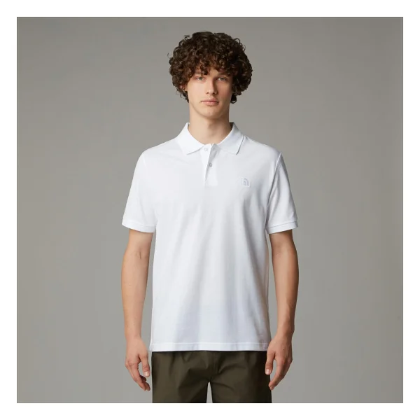 The North Face Essential Regular Nf0a8c1pfn41 Beyaz Kısa Kollu Polo Yaka Erkek Tişört - Görsel 4