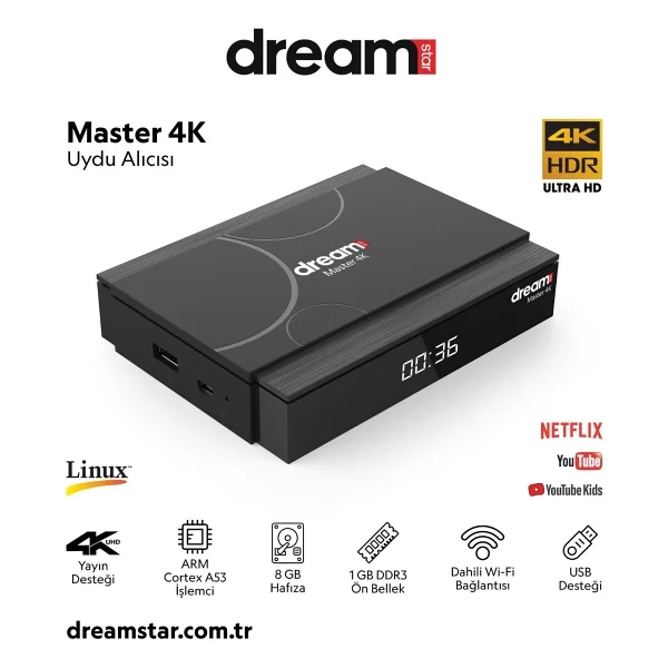 Dreamstar Master 4K Uydu Alıcısı - Görsel 4