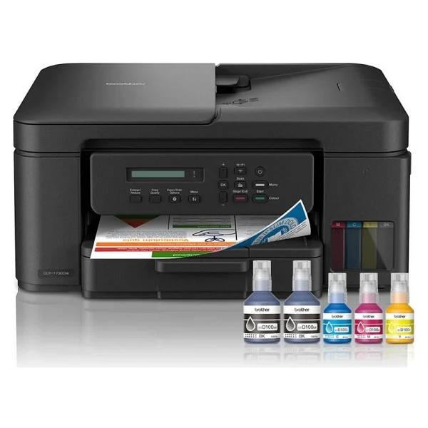 Brother Dcp-T730dw Wi-Fi + Tarayıcı + Fotokopi Renkli Çok Fonksiyonlu Tanklı Mürekkep Püskürtmeli Yazıcı - Görsel 7