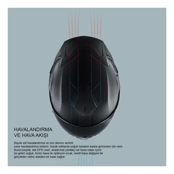 Nexx SX.100R Gridline Full Face Motosiklet Kaskı - Görsel 4