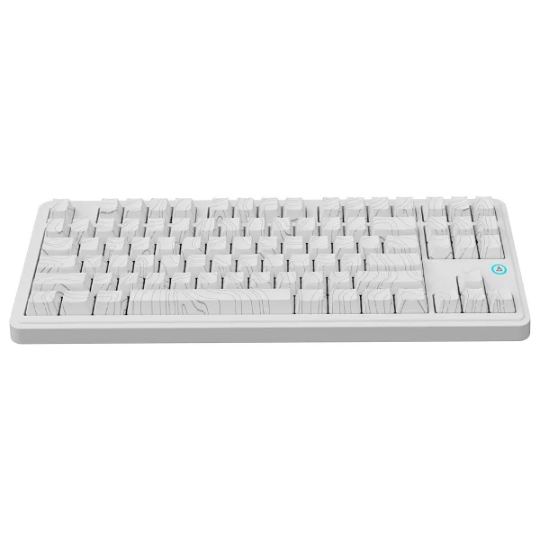 Ajazz AK870 Plus Beyaz RGB TKL Avocado Switch Kablolu/Kablosuz Oyuncu Klavyesi - Görsel 9