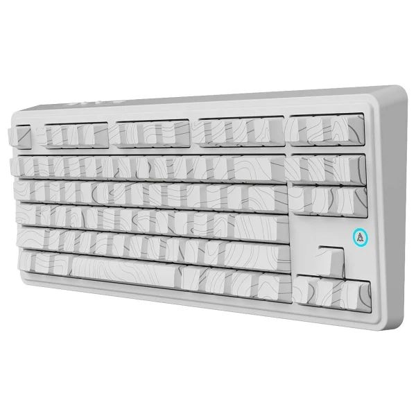 Ajazz AK870 Plus Beyaz RGB TKL Avocado Switch Kablolu/Kablosuz Oyuncu Klavyesi - Görsel 10