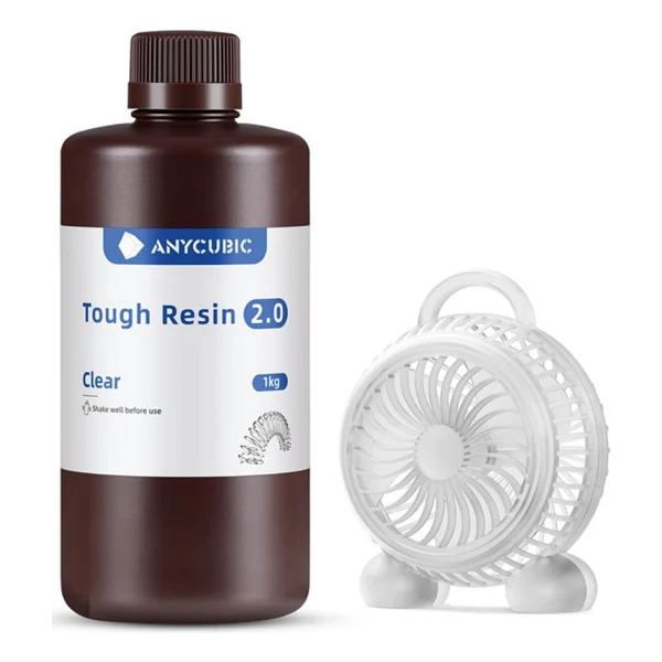 Anycubic Uv Tough(Sert Esnek) Reçine 2.0 1kg Şeffaf - 1 adet