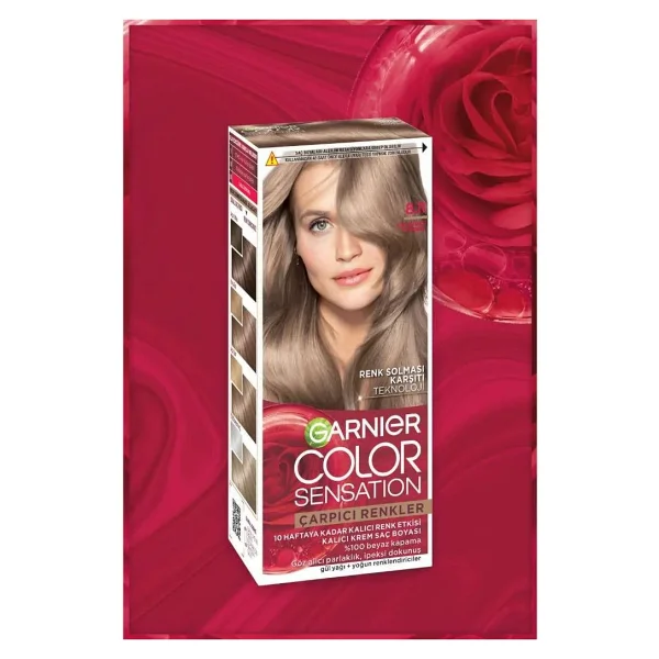 Garnier Çarpıcı Renkler 8.11 Küllü İnci Kumral Saç Boyası - Görsel 4
