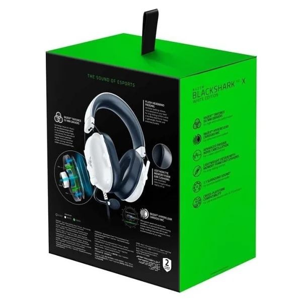 Razer Blackshark V2 X Rz04-03240700-R3m1 Beyaz 7.1 Kablolu Kulak Üstü Oyuncu Kulaklığı - Görsel 4