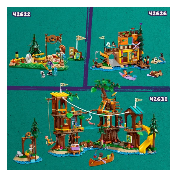 Lego 42624 Friends Macera Kampı Şirin Kulübeler - Görsel 10