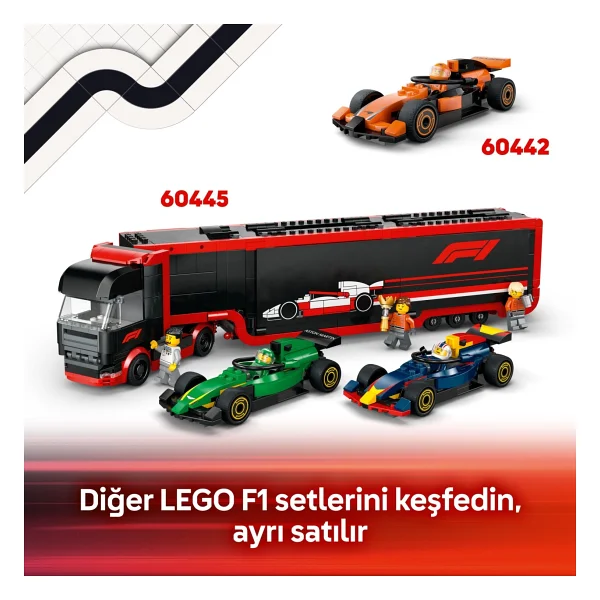 Lego 60444 City F1 Garajı Ve Mercedes-Amg Ve Alpine Arabaları - Görsel 10