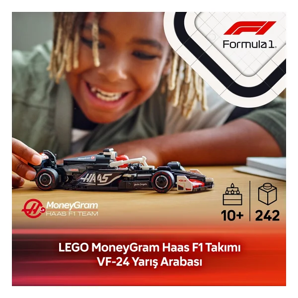 Lego 77250 Speed Champions Moneygram Haas F1 Team Vf-24 Yarış Arabası - Görsel 8