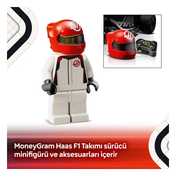 Lego 77250 Speed Champions Moneygram Haas F1 Team Vf-24 Yarış Arabası - Görsel 10