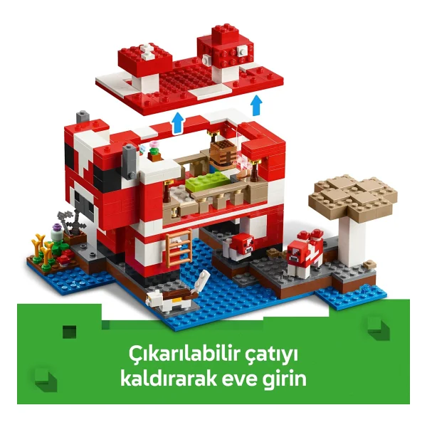 Lego 21270 Minecraft Mooshroom Evi - Görsel 7