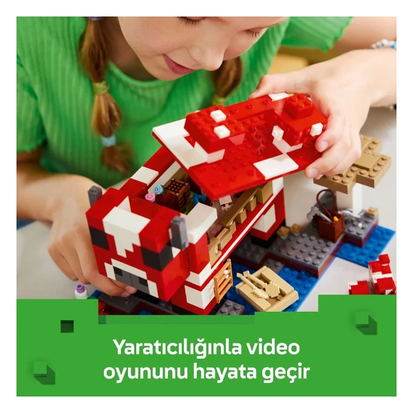 Lego 21270 Minecraft Mooshroom Evi - Görsel 9