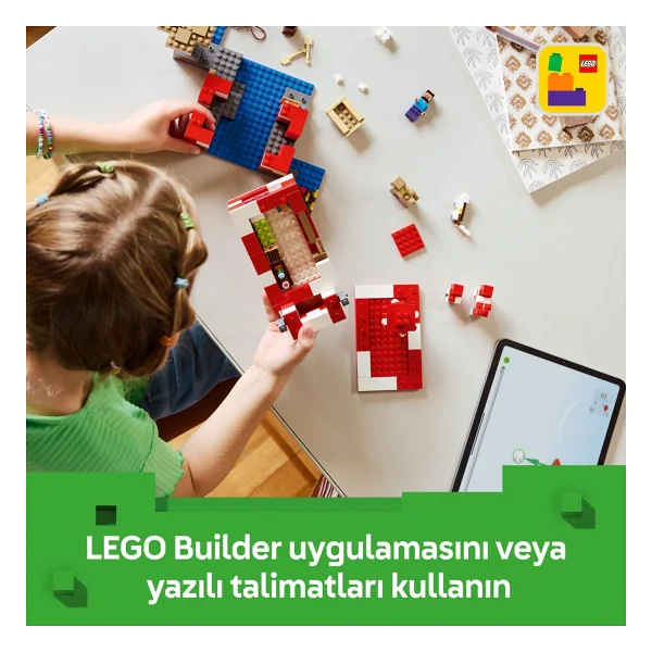 Lego 21270 Minecraft Mooshroom Evi - Görsel 10