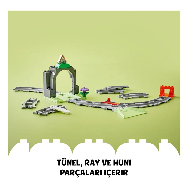 Lego 10425 Duplo Kasabası Tren Tüneli Ve Rayları Ek Macera Seti - Görsel 7