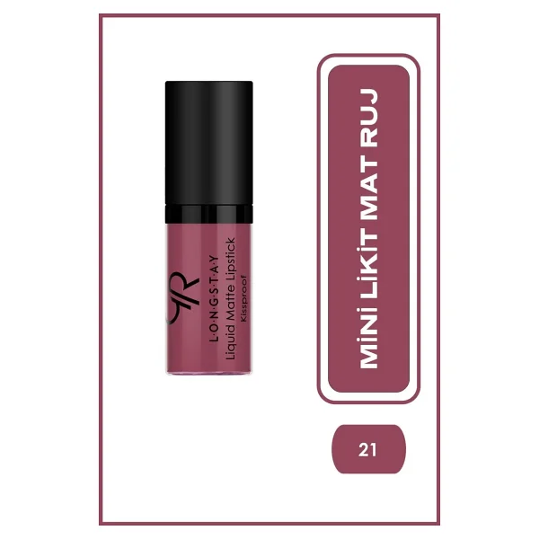 Golden Rose Ruj Longstay Liquid Matte Lipstick 21 - Görsel 2