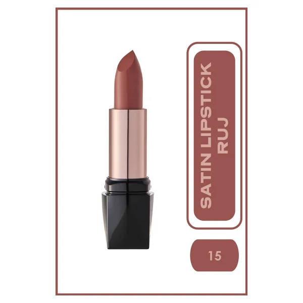 Golden Rose Satin Lipstick 15 Ruj - Görsel 3