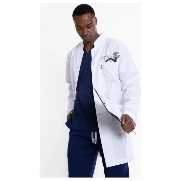 Uçak Medikal Beyaz Uzun Boy, Hakim Yaka, Doktor Önlüğü - XL - Görsel 2
