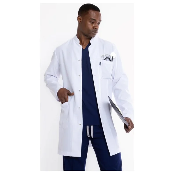 Uçak Medikal Beyaz Uzun Boy, Hakim Yaka, Doktor Önlüğü - XL - Görsel 3