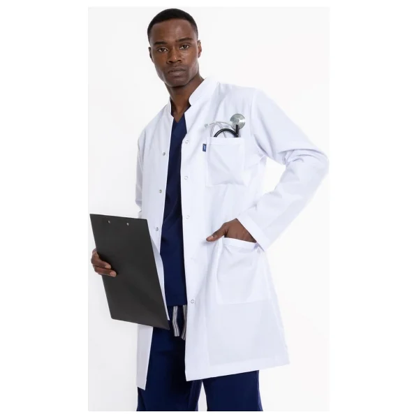 Uçak Medikal Beyaz Uzun Boy, Hakim Yaka, Doktor Önlüğü - XL - Görsel 4