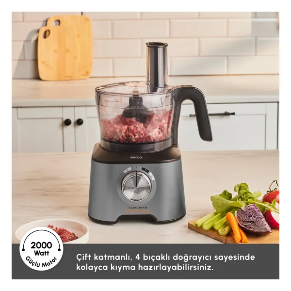 Karaca Mastermaid Power Multifunctional 10in1 2000 W Gıda Hazırlama Seti - Görsel 8