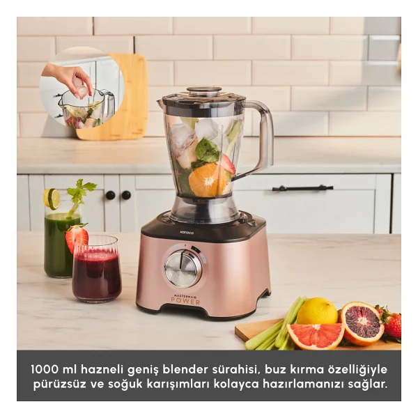 Karaca Mastermaid Power Multifunctional 10 İn 1 Mutfak Robotu 2000w Rosegold - Rosie - Görsel 6