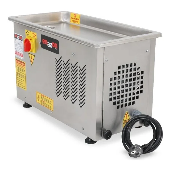 Enazon 12 Lik Et Çekme Makinesi Ileri - Gerili Redüktörlü 0,55 Kw 0,75 Hp( Beygir) Sucuk Aparatlı - Gri - Görsel 2
