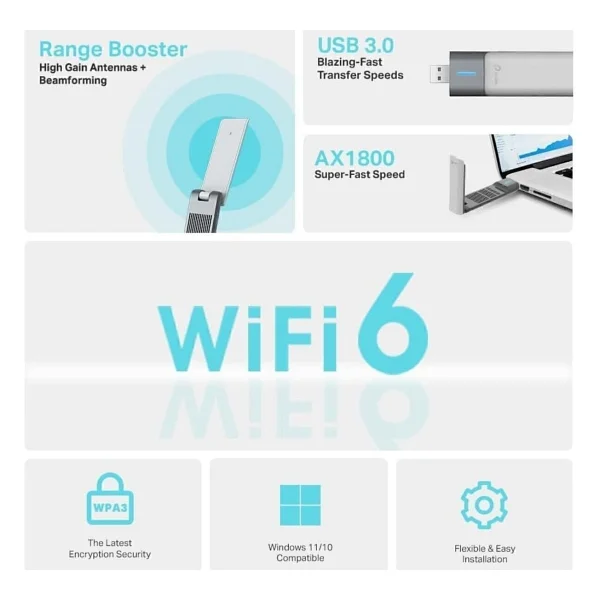 Tp-Link Archer Tx20uh 1800 Mbps Kablosuz Ağ Adaptörü - Görsel 9