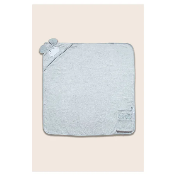 Funna Baby Üçgen Başlıklı 90x90 Cm Bebek Havlu Seti - Görsel 2